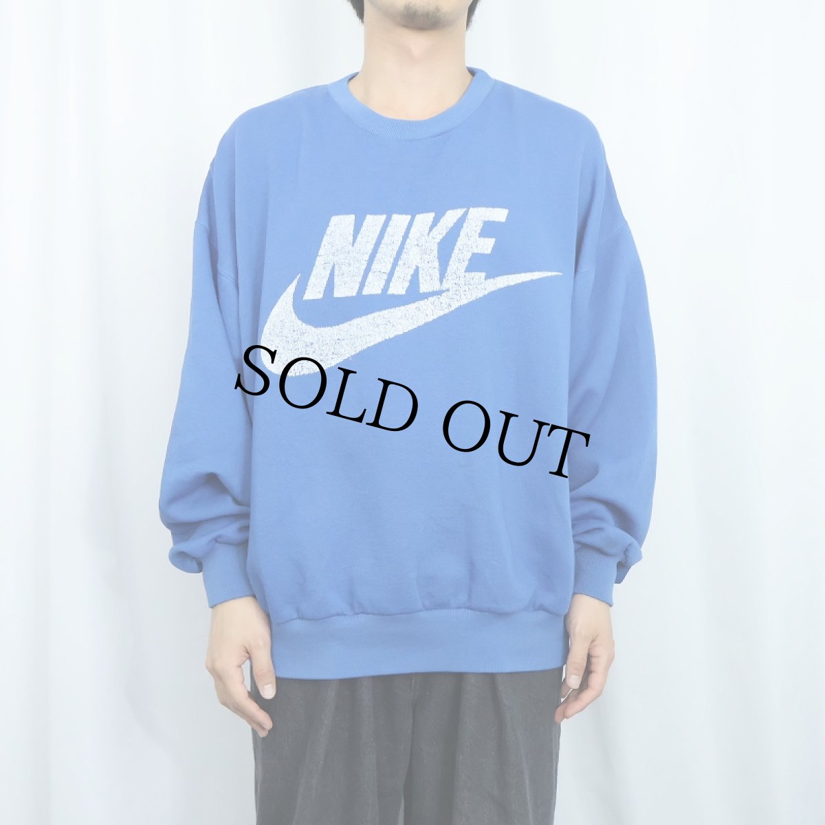 画像2: 90's NIKE 銀タグ ロゴプリントスウェット XL (2)