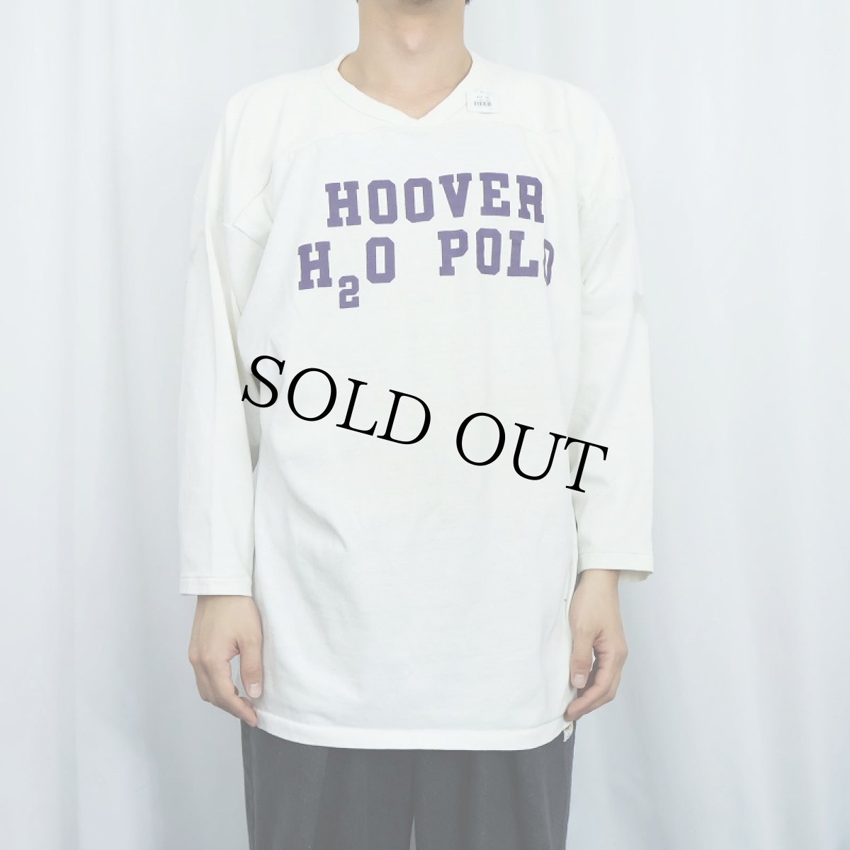 画像3: 70〜80's RUSSELL ATHLETIC "HOOVER H2O POLO" フットボールTシャツ XL (3)