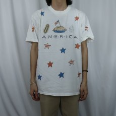 画像2: 90's rel-e-vant USA製 "AMERICA" プリントTシャツ L (2)