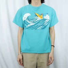 画像3: 90's adidas USA製 カヤックプリントTシャツ M (3)