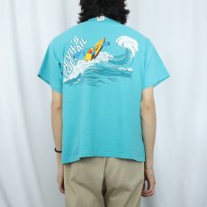 画像4: 90's adidas USA製 カヤックプリントTシャツ M (4)