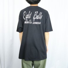 画像3: 80's USA製 EIGHT BALLS NASHVILLE プリントTシャツ BLACK XL (3)