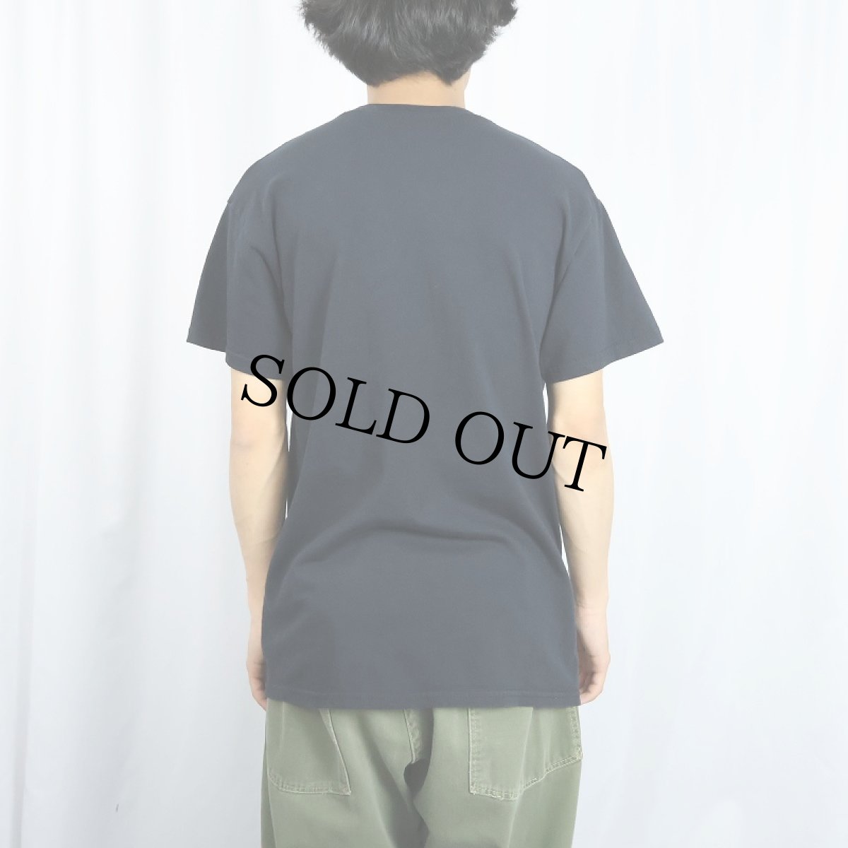 画像3: GODZILA SUSHI キャラクターパロディプリントTシャツ BLACK (3)