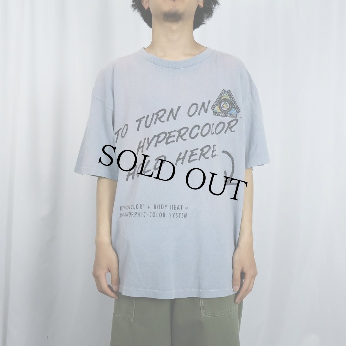 画像2: 90's Hypercolor USA製 特殊染料 プリントTシャツ L (2)