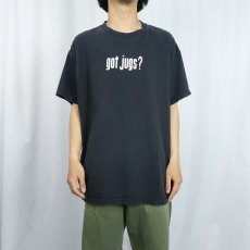 画像2: got jugs? 広告パロディ プリントTシャツ BLACK XL (2)