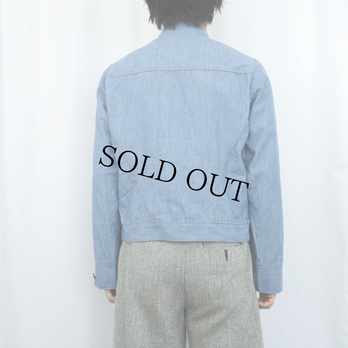 画像3: 70's Levi's "Panatela Tops" オレンジタブ シャンブレーシャツジャケット M (3)