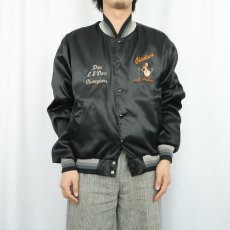 画像2: 80's Swingster USA製 刺繍入り ナイロンスタジャン  (2)