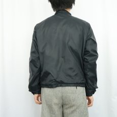 画像3: 60〜70's 裏地ネル ナイロンジャケット BLACK (3)