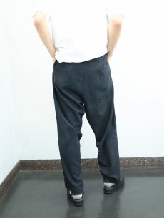 画像3: 60〜70's レーヨンスラックス BLACK W36 (3)