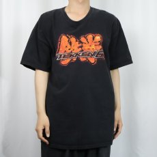 画像2: 鉄拳 格闘ゲーム プリントTシャツ BLACK XL (2)