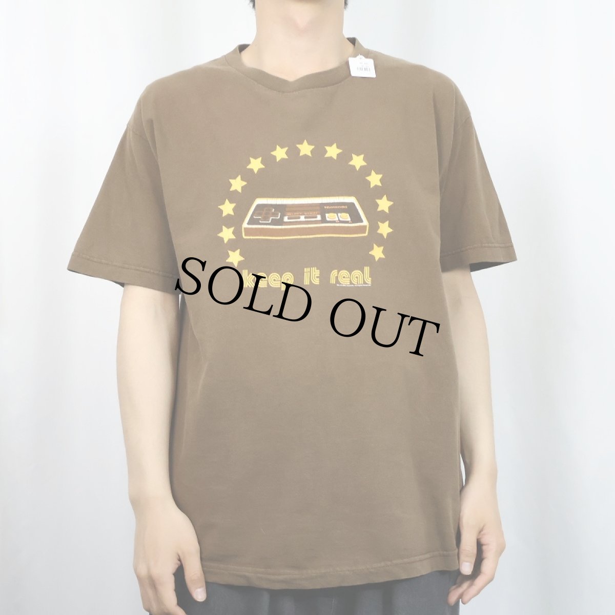 画像2: 2000's Nintendo "keep it real" ゲームプリントTシャツ L (2)