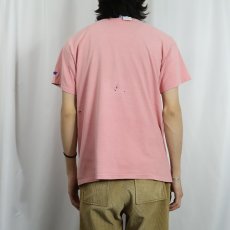 画像3: 80〜90's Champion 青刺繍タグ 中期 USA製 無地Tシャツ L (3)