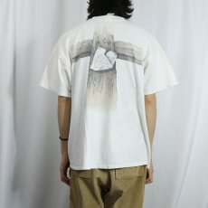 画像3: 90's "Gone to see Dad..." 十字架 ジーザスプリントTシャツ XL (3)