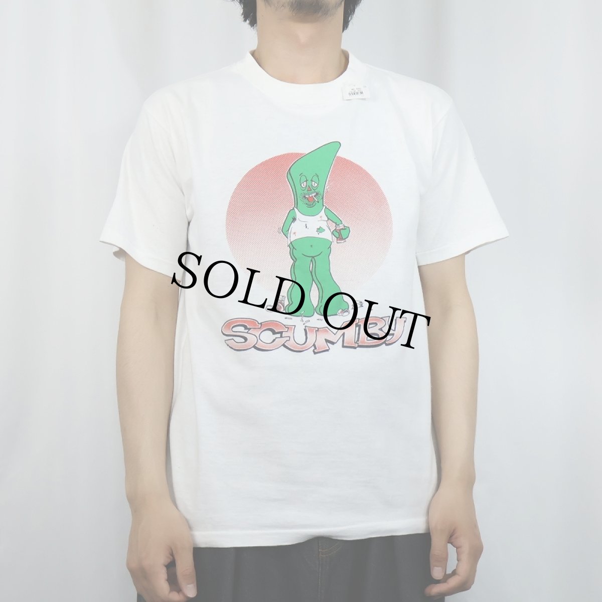 画像2: SCUMBY キャラクターパロディ ガンジャプリントTシャツ (2)