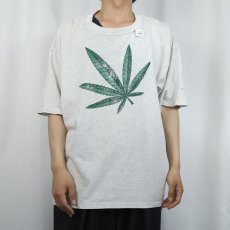画像2: ガンジャプリントTシャツ XL (2)