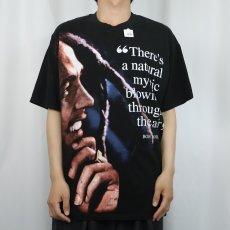 画像2: 90's Bob Marley "Natural Mystic" レゲエミュージシャン 大判プリントTシャツ BLACK XL (2)