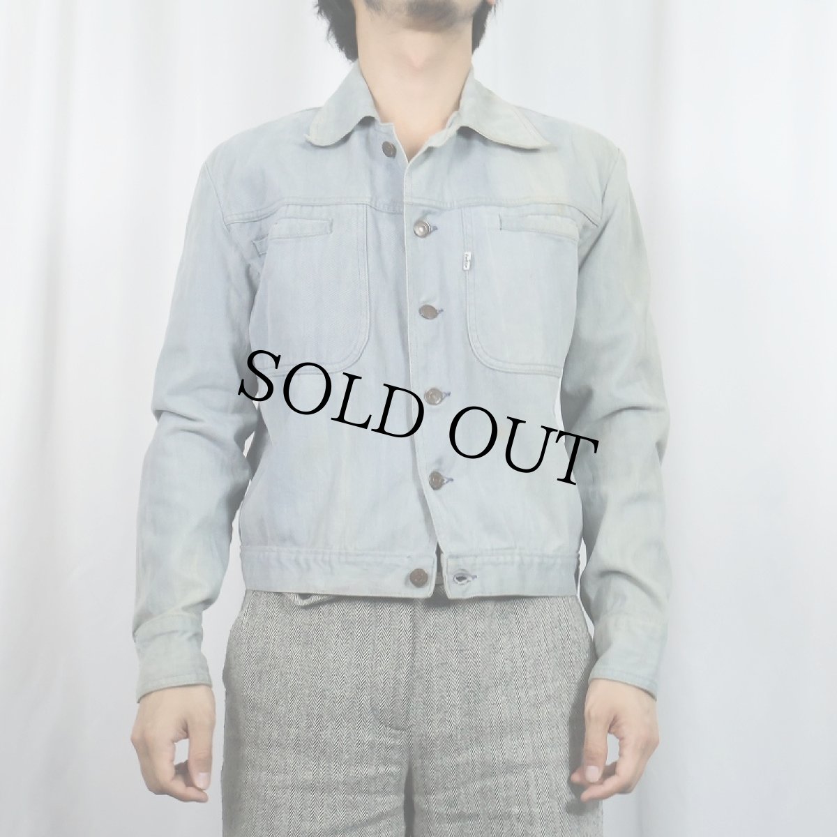 画像2: 70's Levi's 70692 USA製 コットンツイルジャケット M (2)