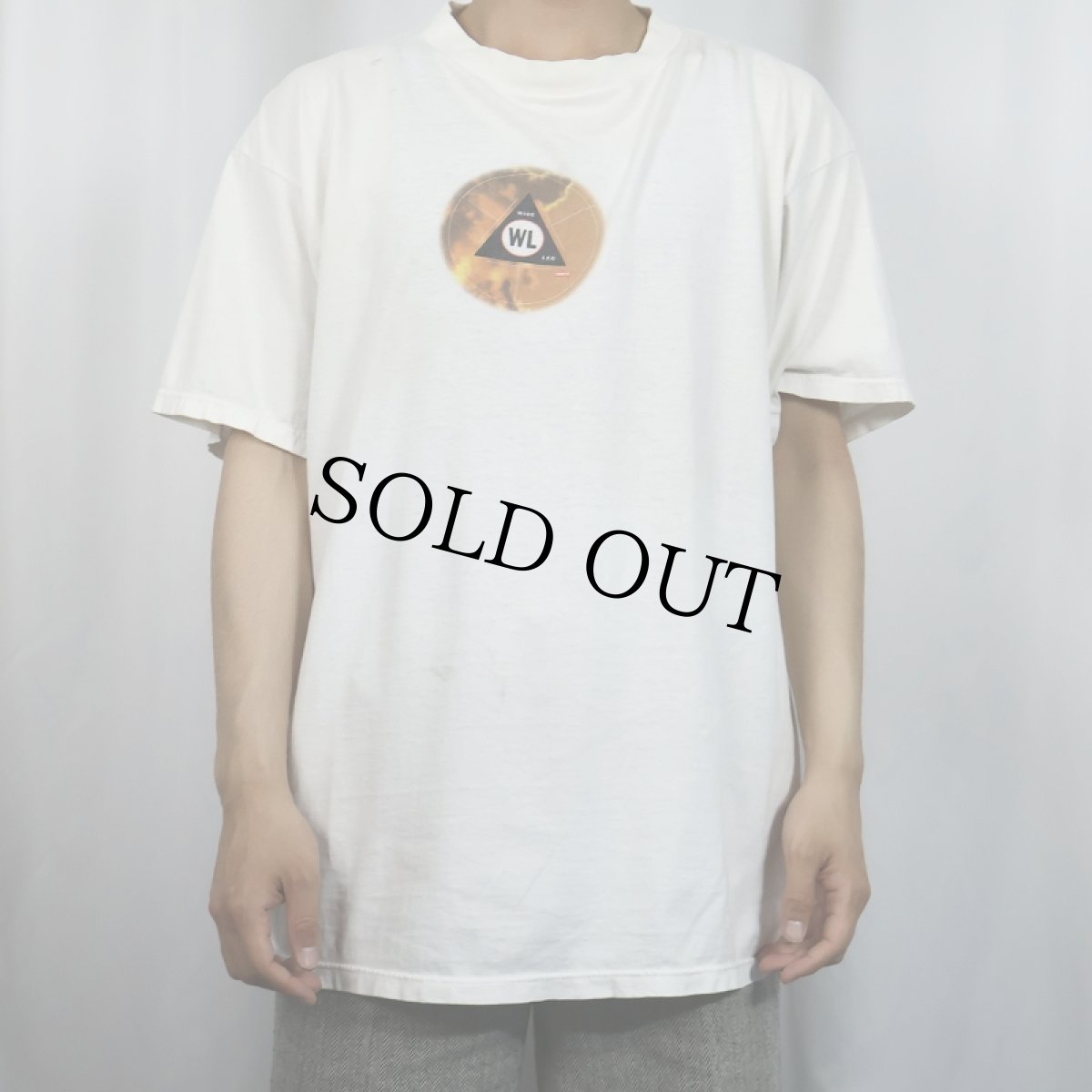 画像2: 90's Levi's USA製 "WIDE LEG" プリントTシャツ L (2)