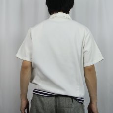 画像3: 50's Catalina ジップアップ ビーチシャツ L (3)