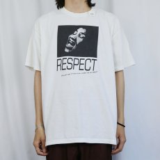 画像2: Aretha Franklin "RESPECT" シンガーソングライター プリントTシャツ XL (2)
