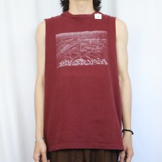画像2: Dystopia スラッジメタルバンド カットオフ ノースリーブTシャツ L (2)