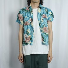 画像2: 60's PENNEY'S JAPAN製 オールオーバーパターン レーヨンハワイアンシャツ SIZE18 (2)