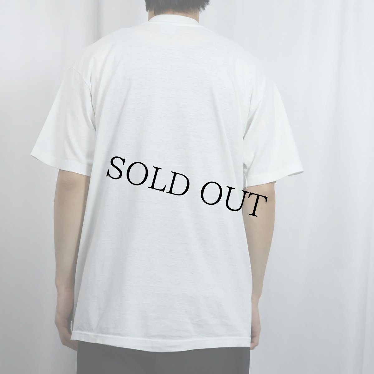 画像3: 80〜90's SHOEBOX GREETINGS USA製 "I'm with Stupid" ジョークプリントTシャツ XL (3)