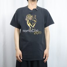 画像2: 2011 MomoCon アニメ・ゲームイベント プリントTシャツ BLACK L (2)