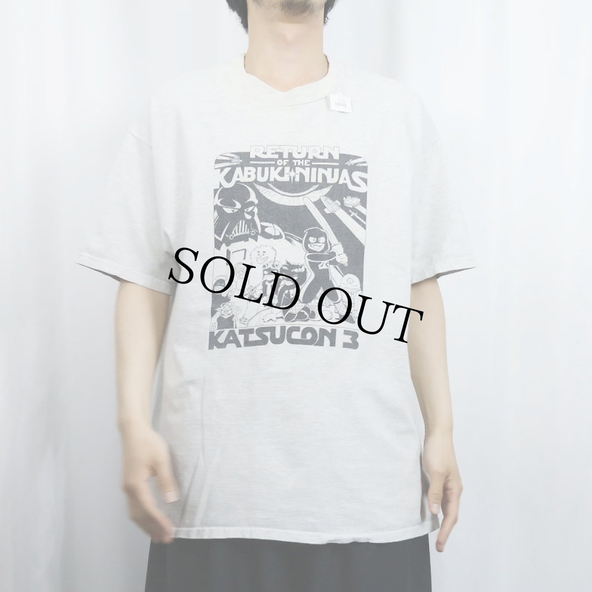 画像2: 90's KATSUCON 3 USA製 パロディプリント アニメイベント Tシャツ XL (2)