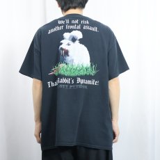 画像4: LIQUID BLUE MONTY PYTHON "Killer Rabbit" 映画プリントTシャツ BLACK XL (4)
