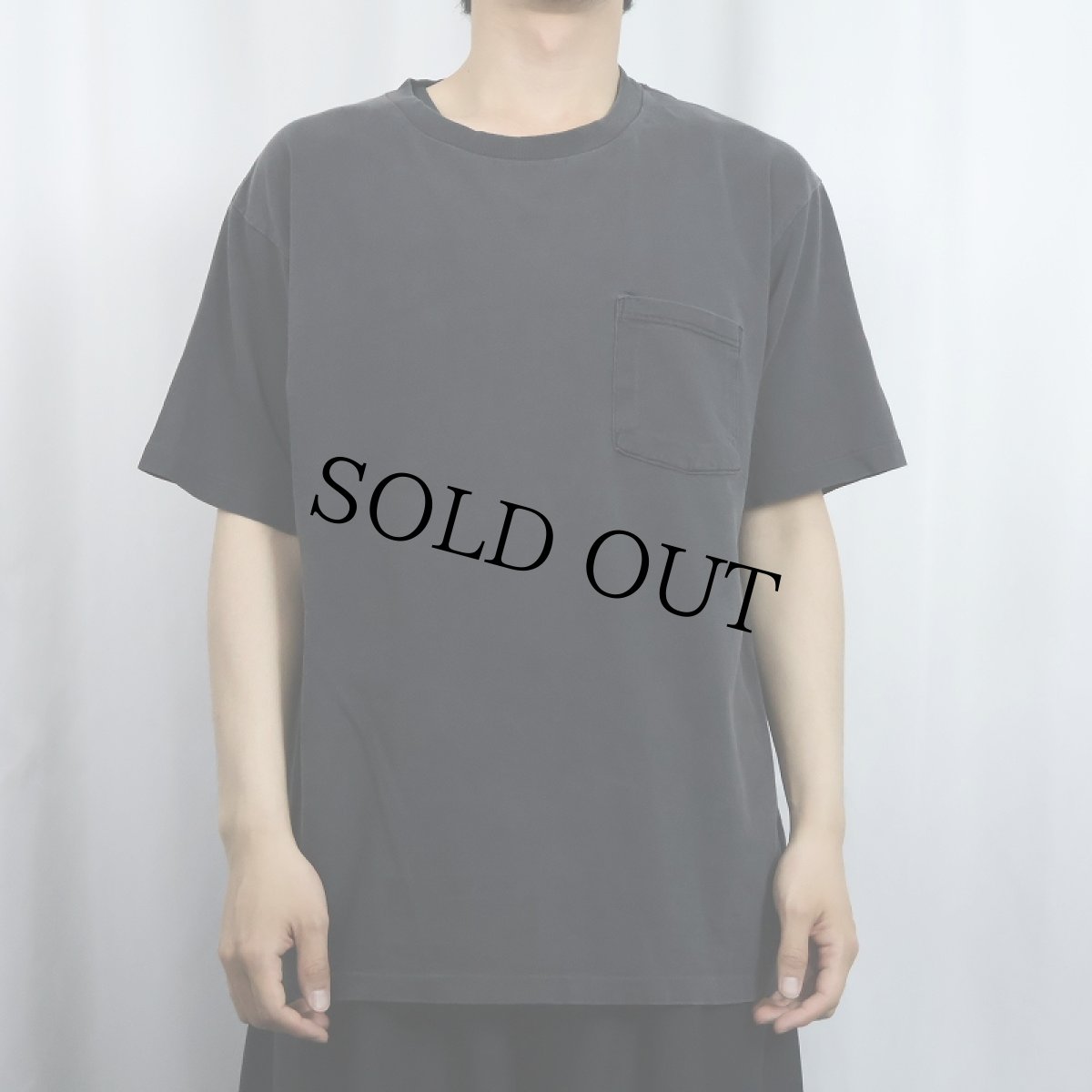 画像2: 90's BVD CANADA製 無地ポケットTシャツ BLACK L (2)