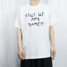 画像2: 90's USA製 "SHUT UP AND DANCE" プリントTシャツ XL (2)