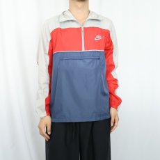 画像3: 80's NIKE パッカブル ハーフジップナイロンジャケット S (3)