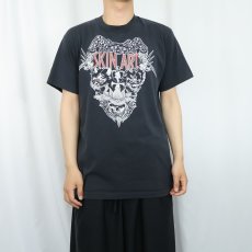 画像2: 90's SKIN ART USA製 タトゥープリントTシャツ BLACK L (2)