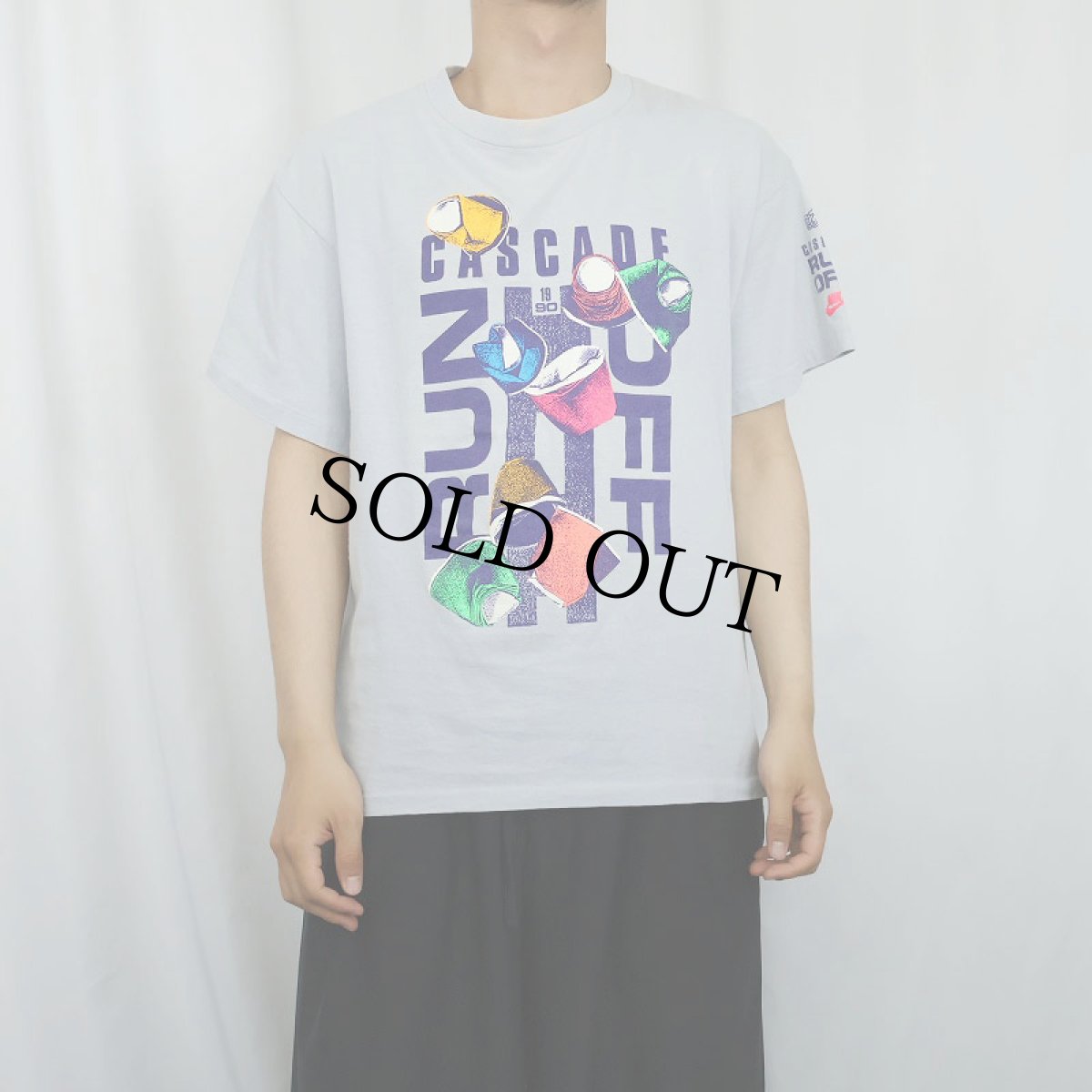 画像2: 90's NIKE USA製 "Cascade Run Off" プリントTシャツ L (2)