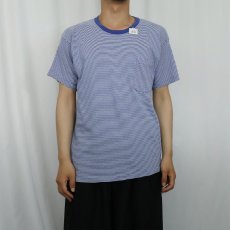 画像2: 90's GAP USA製 ボーダー柄 ポケットTシャツ M (2)