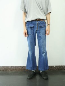 画像3: 〜70's STOREBRAND デニムブッシュパンツ W33 (3)