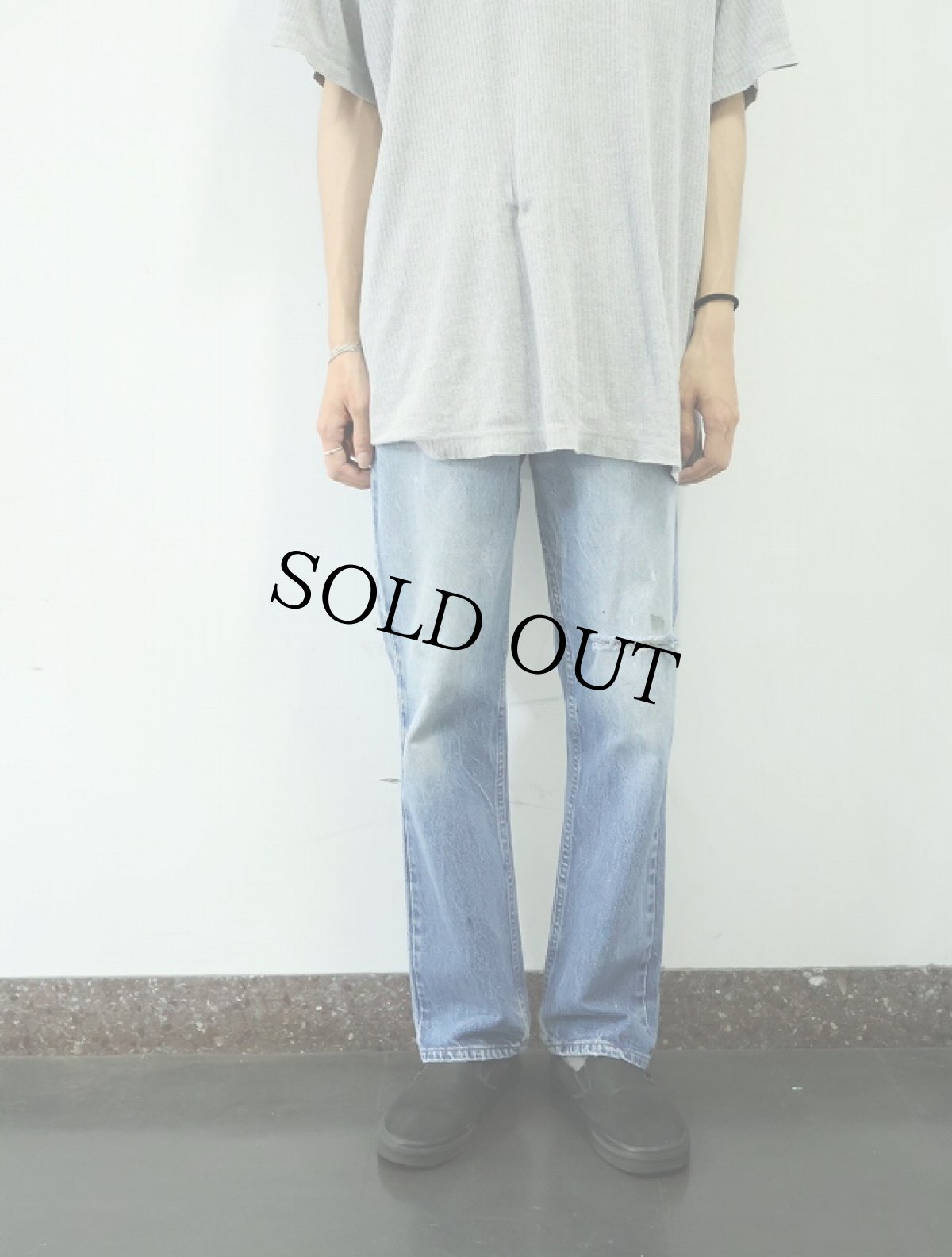 画像2: 80's Levi's 517 オレンジタブ ブーツカットデニムパンツ W31 (2)