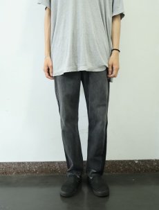画像2: 90's Levi's 501 USA製 "サルファブラック" ブラックデニムパンツ W30 (2)