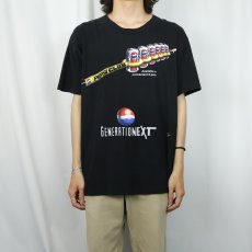 画像3: 90's PEPSI USA製 "GENERATION NEXT" 飲料メーカー プリントTシャツ BLACK L (3)
