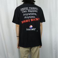 画像4: 90's PEPSI USA製 "GENERATION NEXT" 飲料メーカー プリントTシャツ BLACK L (4)