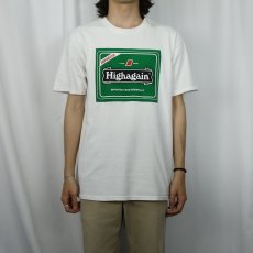 画像2: Highagain パロディプリントTシャツ L (2)