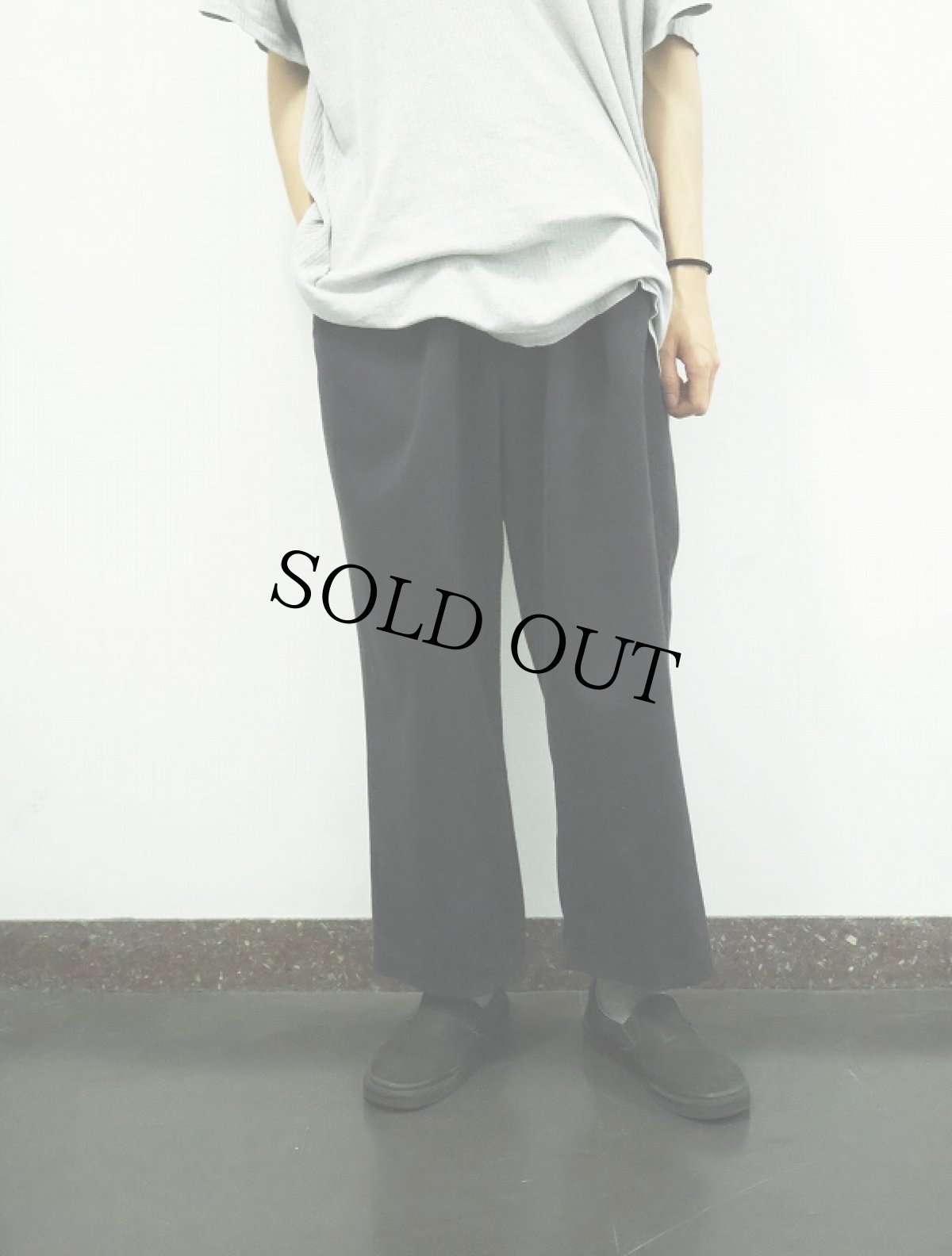 画像2: POLO Ralph Lauren "ANDREW PANT" 2タック チノトラウザーズ BLACK W39 (2)