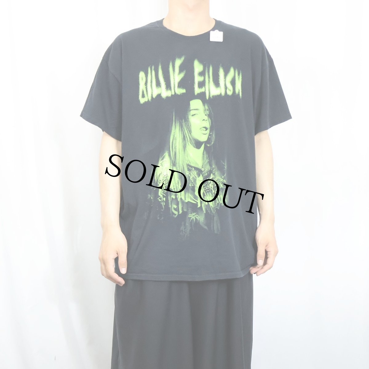 画像2: BILLIE EILISH ミュージシャン プリントTシャツ BLACK XL (2)