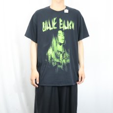 画像2: BILLIE EILISH ミュージシャン プリントTシャツ BLACK XL (2)