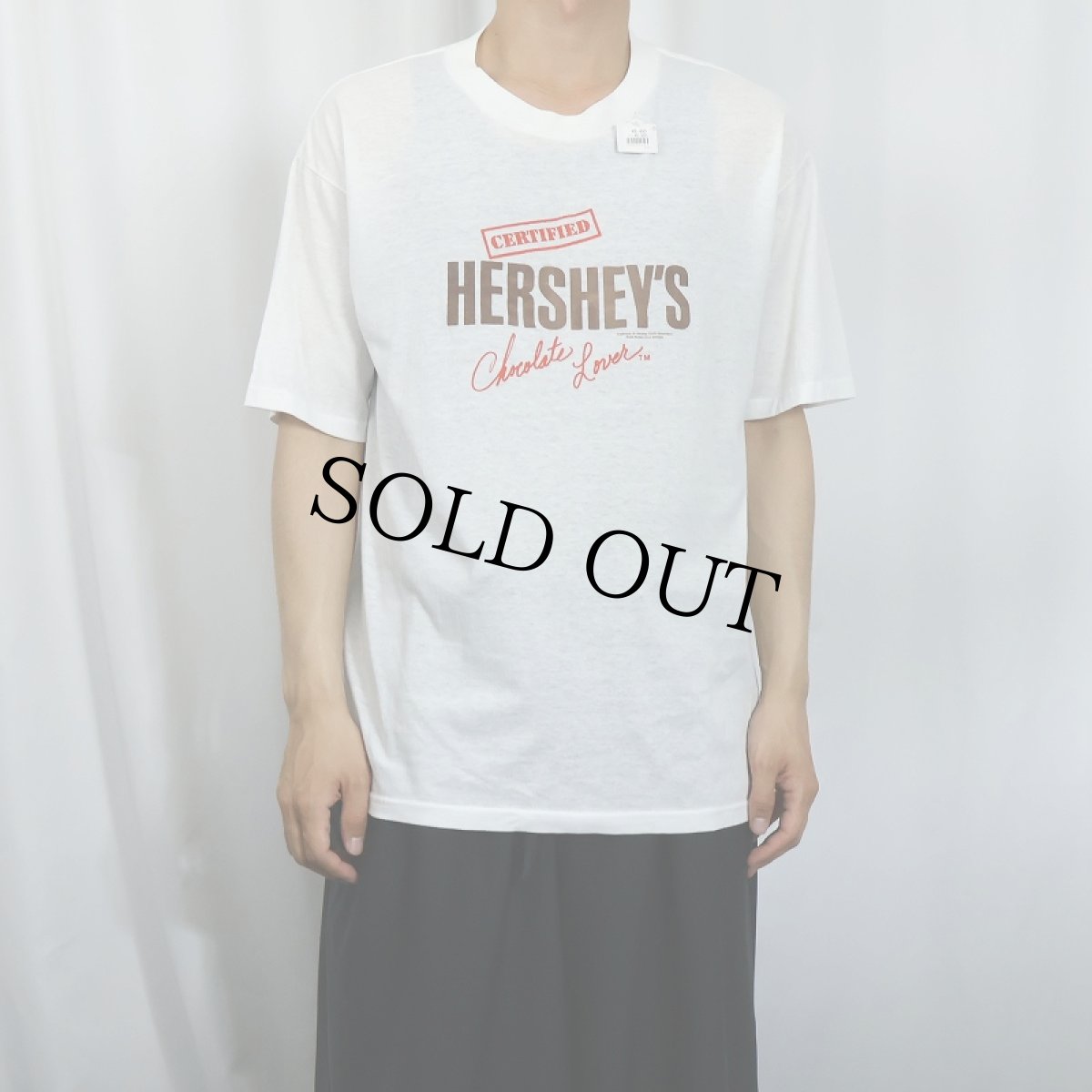 画像2: 80〜90's HERSHEY'S お菓子メーカー ロゴプリントTシャツ (2)
