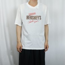画像2: 80〜90's HERSHEY'S お菓子メーカー ロゴプリントTシャツ (2)