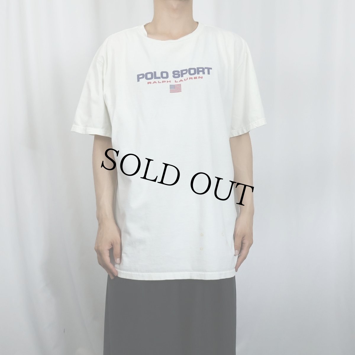 画像2: 90's POLO SPORT Ralph Lauren ロゴプリントTシャツ XL (2)