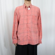 画像2: BUGLE BOY 有刺鉄線柄 コットンシャツ XL (2)