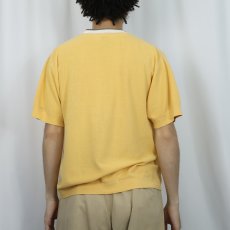 画像3: 60's Munsingwear Vネック 半袖コットンニット L (3)